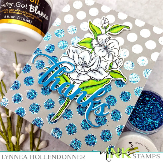 Mixing Dazzle Dust and Deco Foil Transfer Gel Blanco