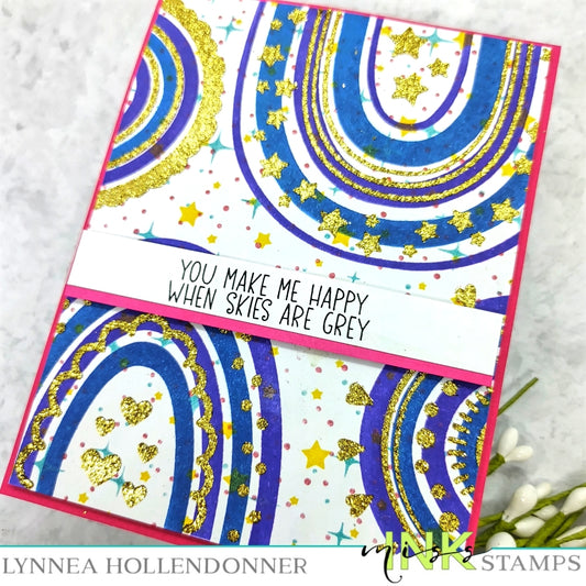 You Make Me Happy Rainbow Card