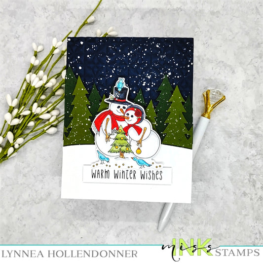 Warm Winter Wishes Night Scene