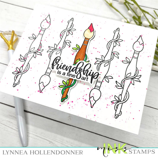 Blooming Brushes Repeat Stamping