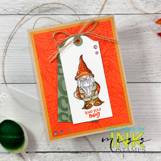 Cozy Autumn Gnome Card with Miss Ink Stamps