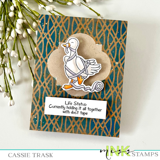 Blending Distress Oxides onto Kraft Cardstock