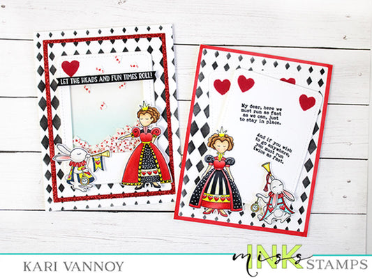 Queen of Hearts Shaker with Flock