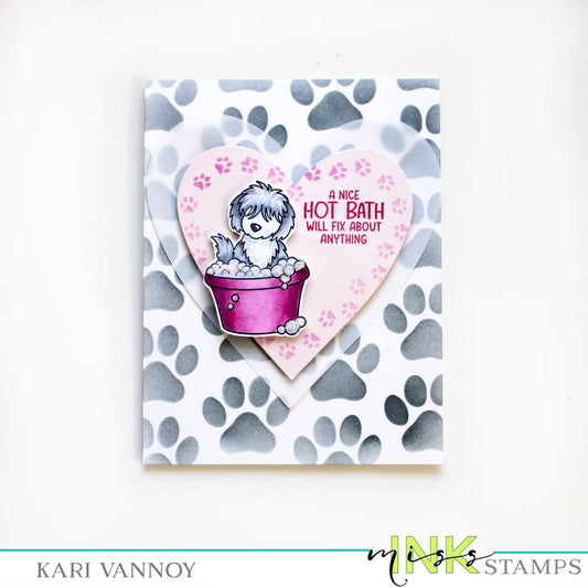Valentine with Vellum Overlay