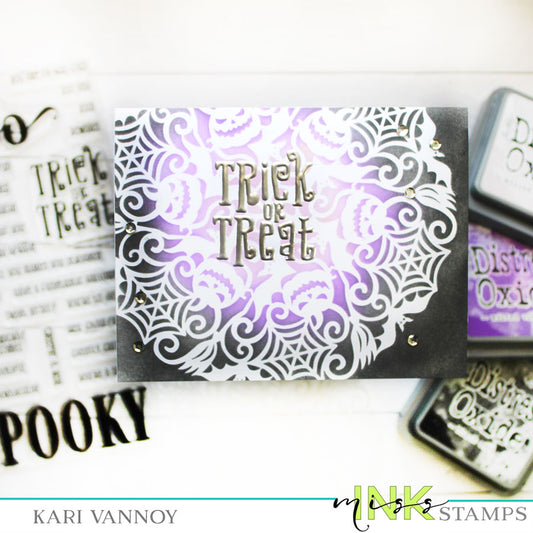 Halloween Color Combos with the Halloween Mandala Stencil