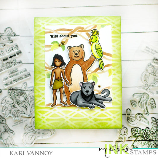 Tips for Layering Stencils: Jungle Vines Stencil