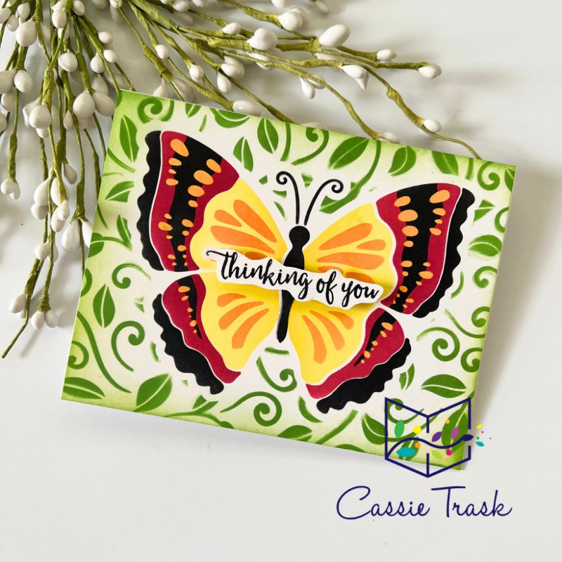 Leafy Swirls Stencil