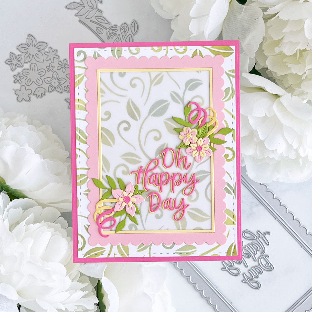 Leafy Swirls Stencil