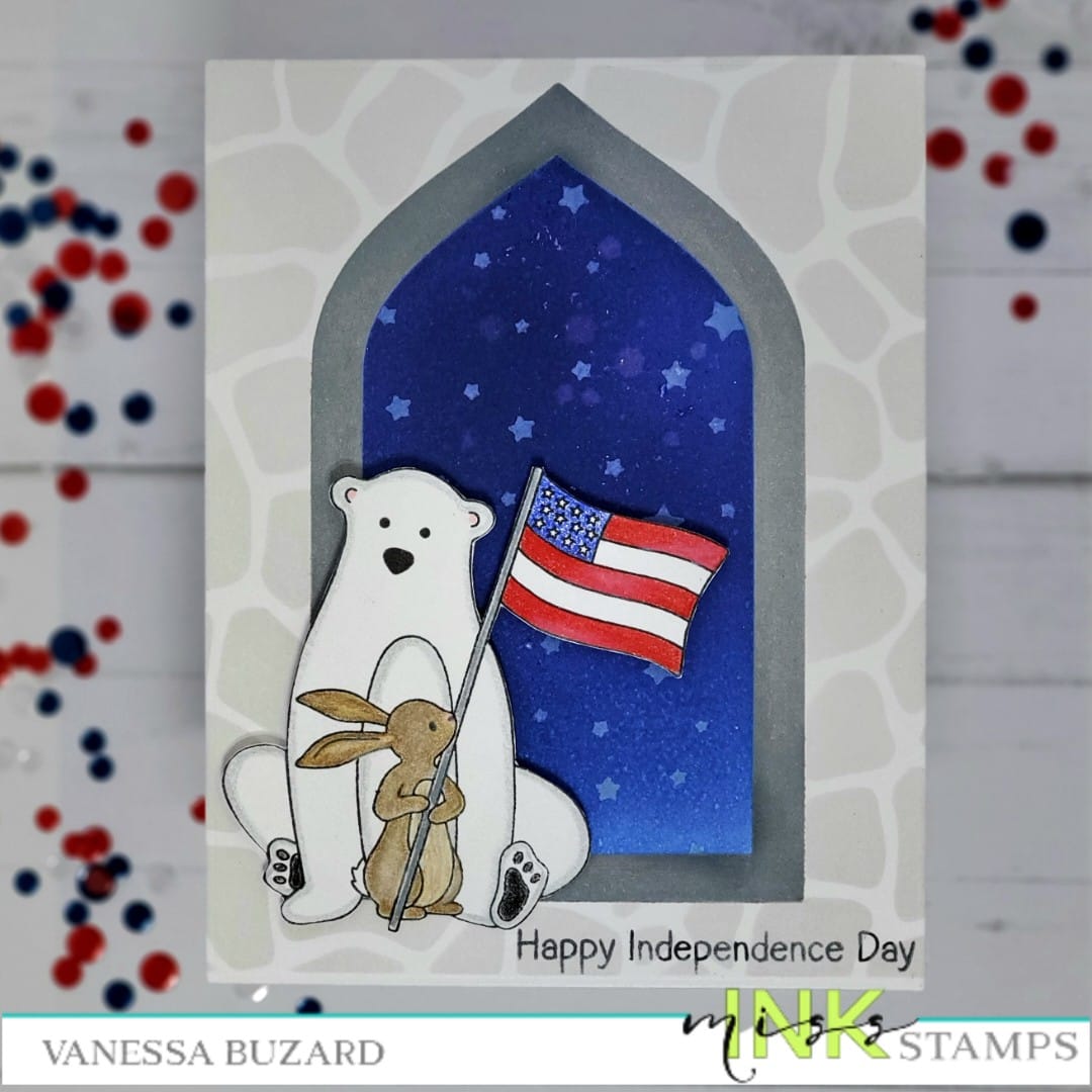 Patriotic Bear and Bunny