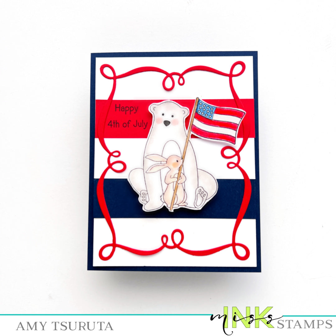 Patriotic Bear and Bunny