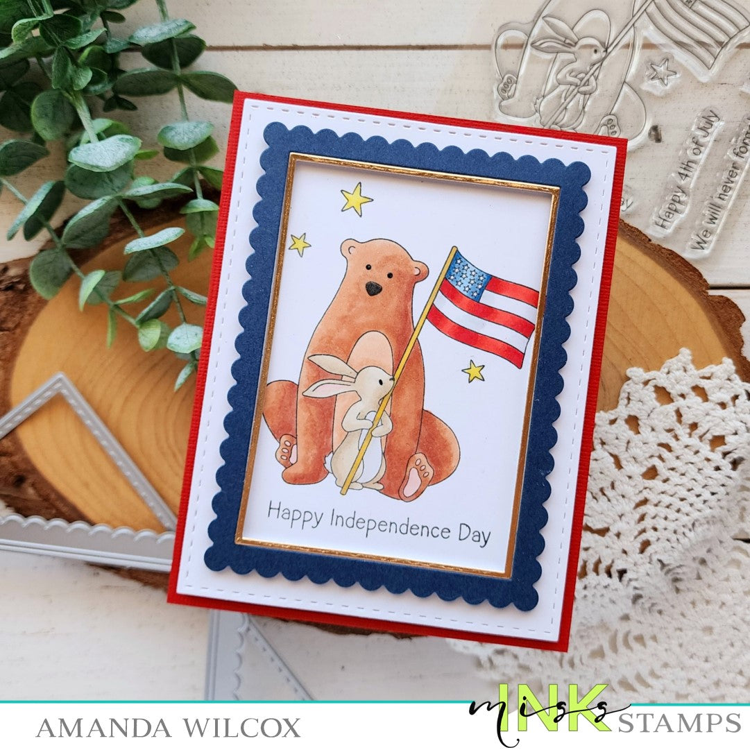 Patriotic Bear and Bunny