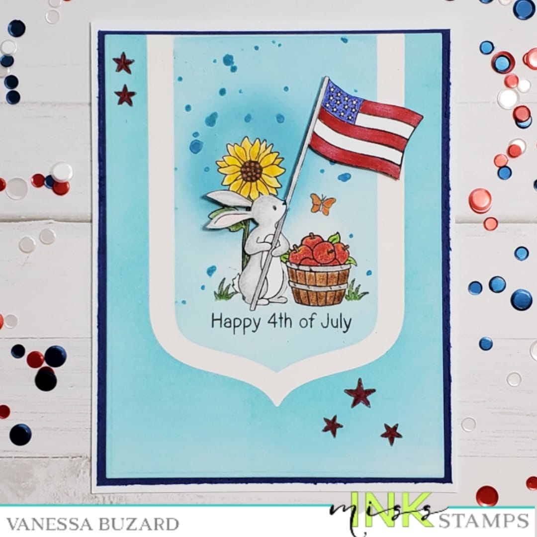 Patriotic Bear and Bunny