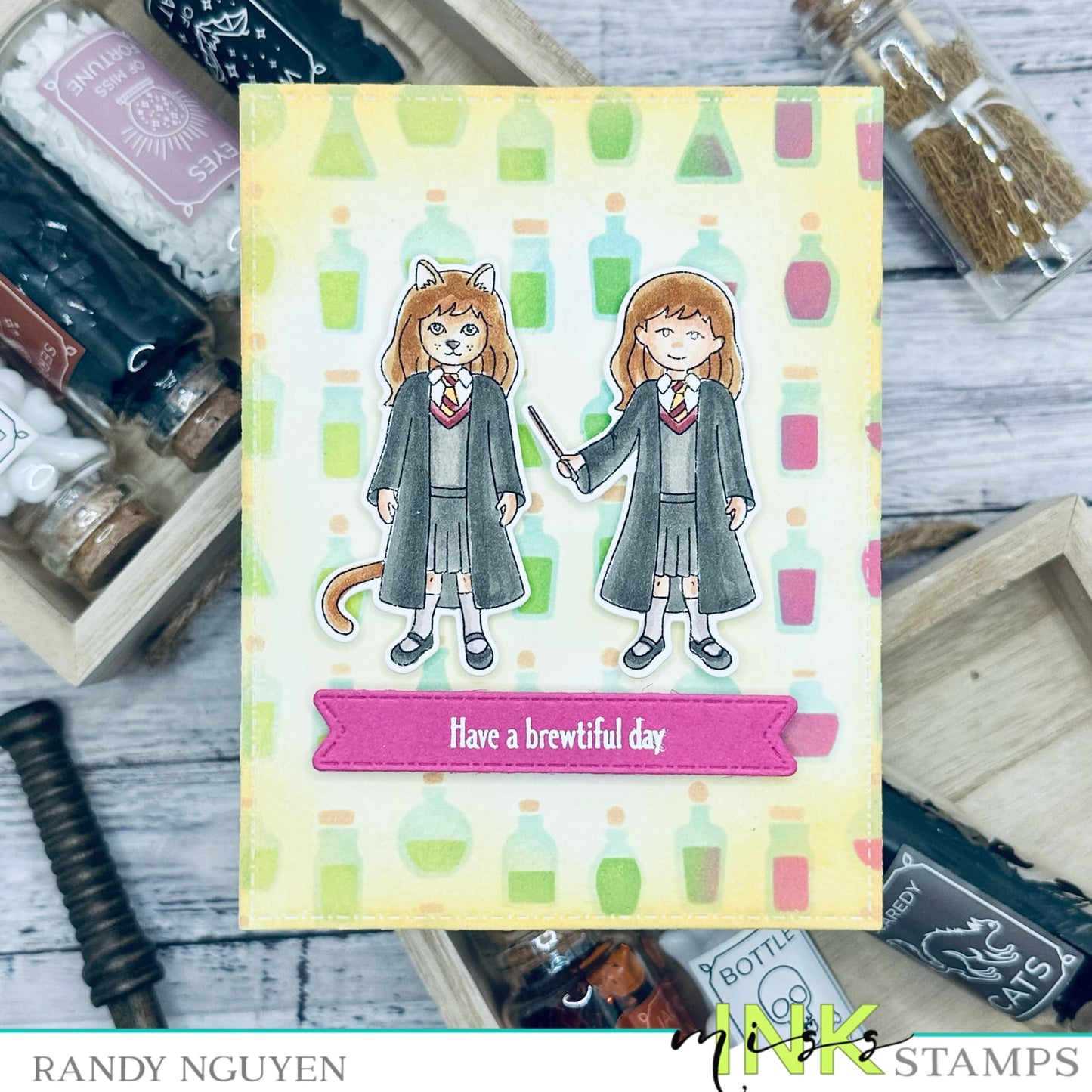 Potions Bottles Layering Stencils