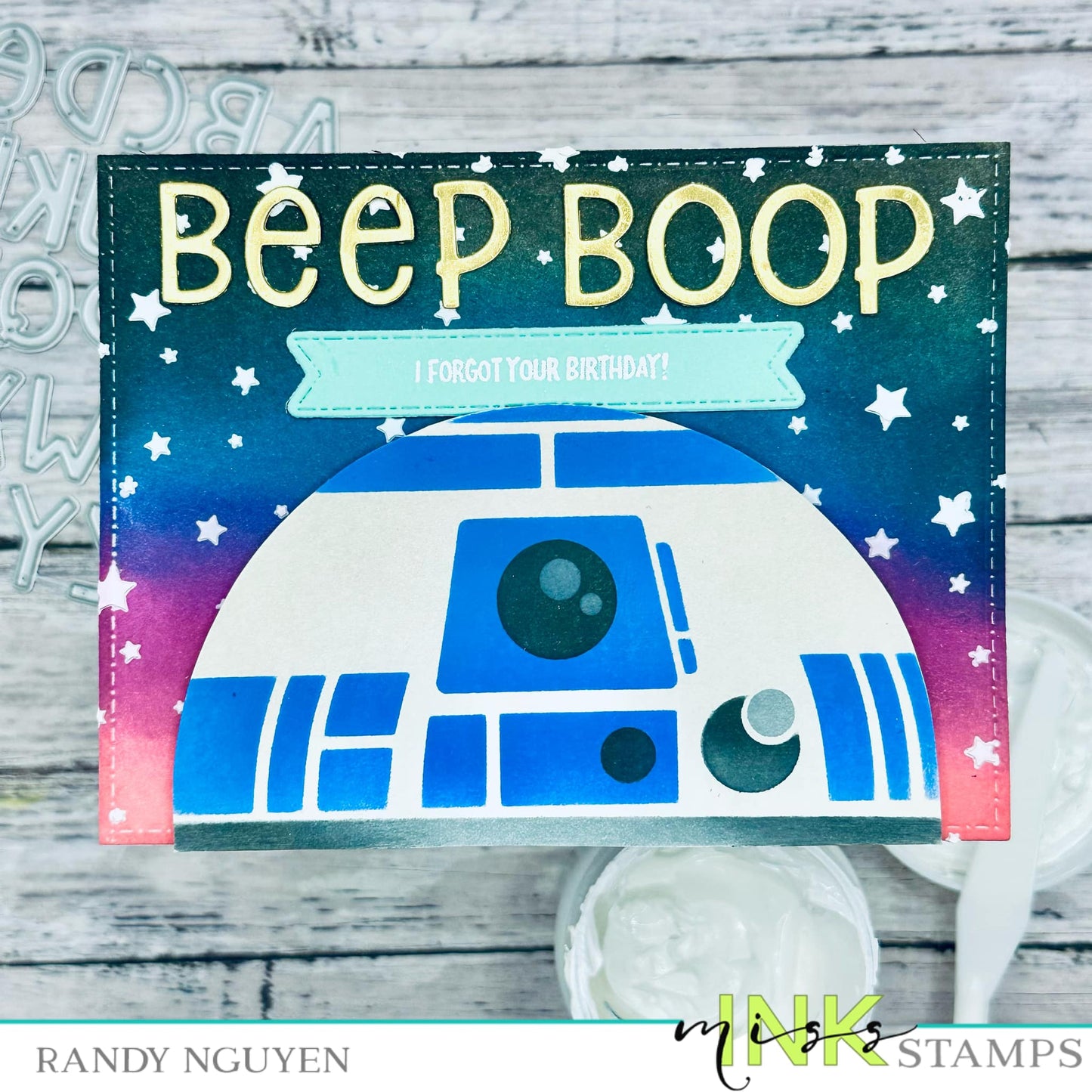 Beep Boop Bot Stencil -- LIMITED EDITION