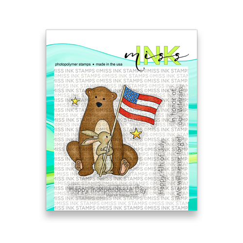 Patriotic Bear and Bunny