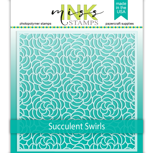 green succulent stamp Succulent Swirls – Miss Ink Stamps
