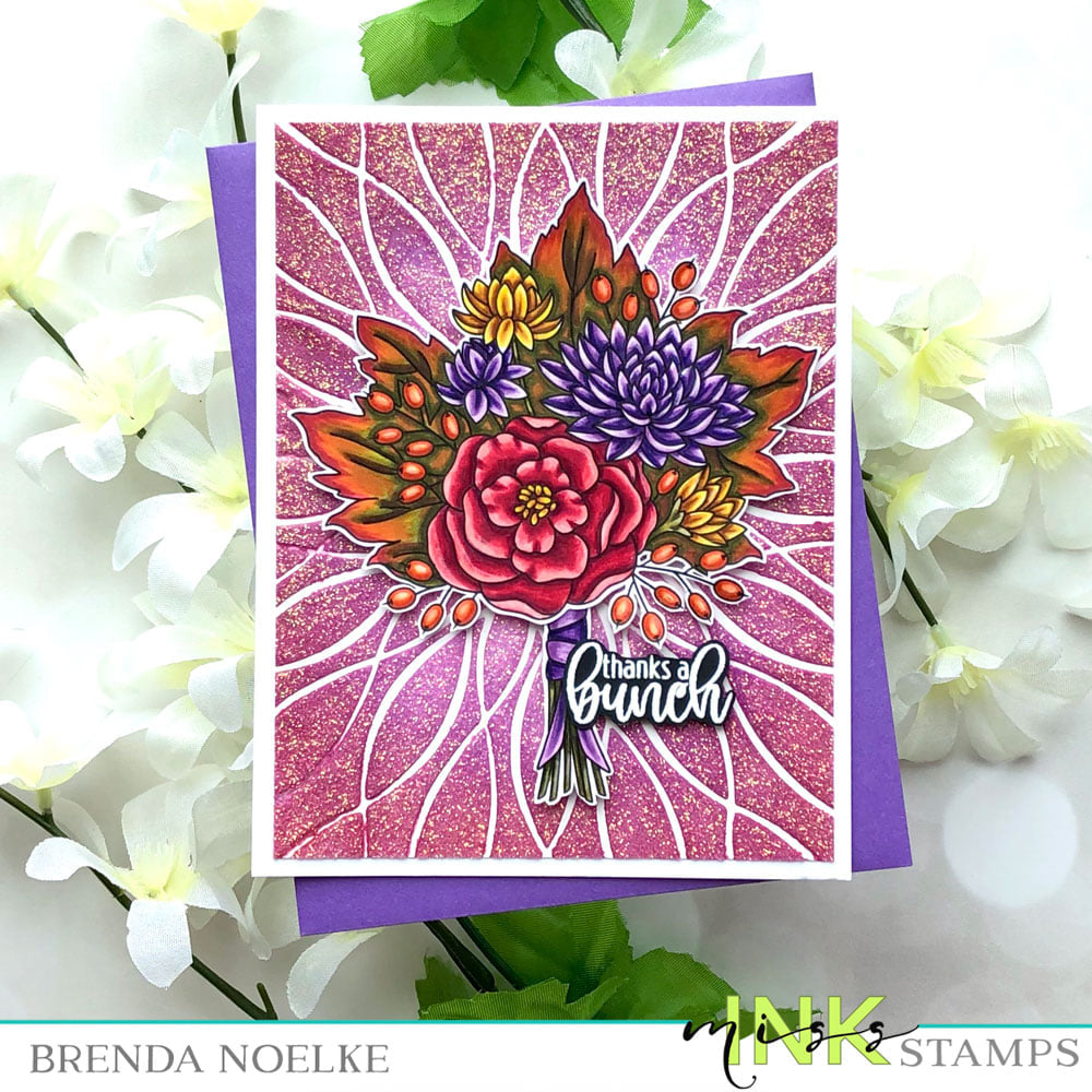 Floral Wave Stencil