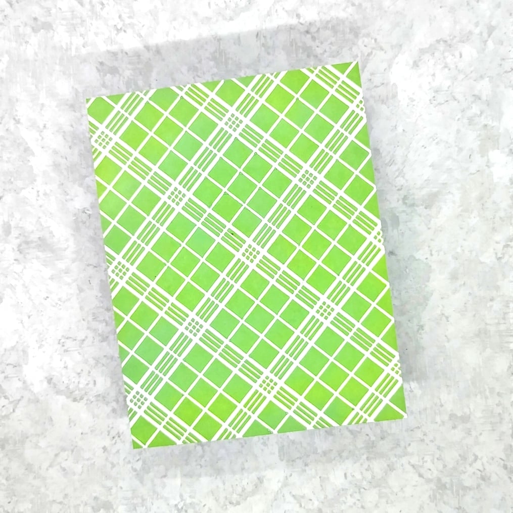 Perfectly Plaid Stencil