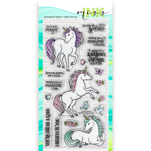 UNICORN Self Inking Stamp  Hand Stamps for Events Suitable for