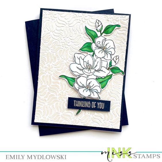 Paint Stroke Floral Stencil
