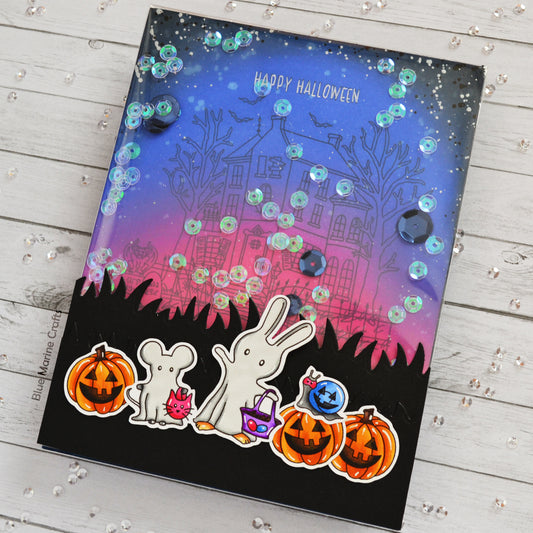 Halloween Infinity Shaker Card