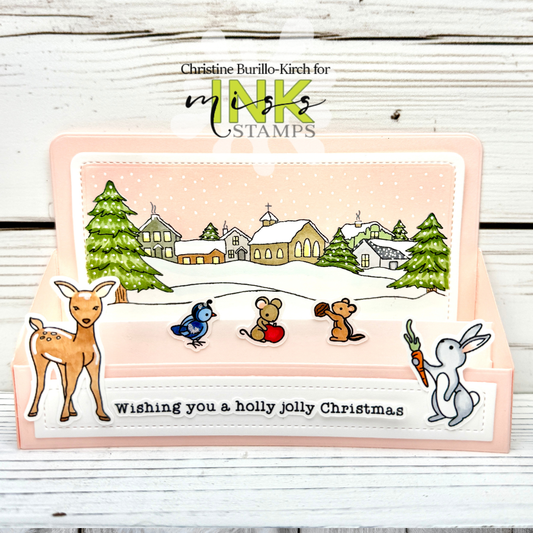 Snowy Village Box Card