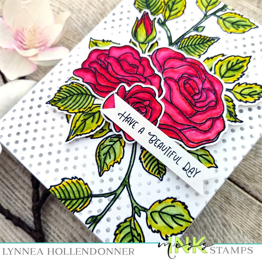 Swiss Dots and Climbing Roses