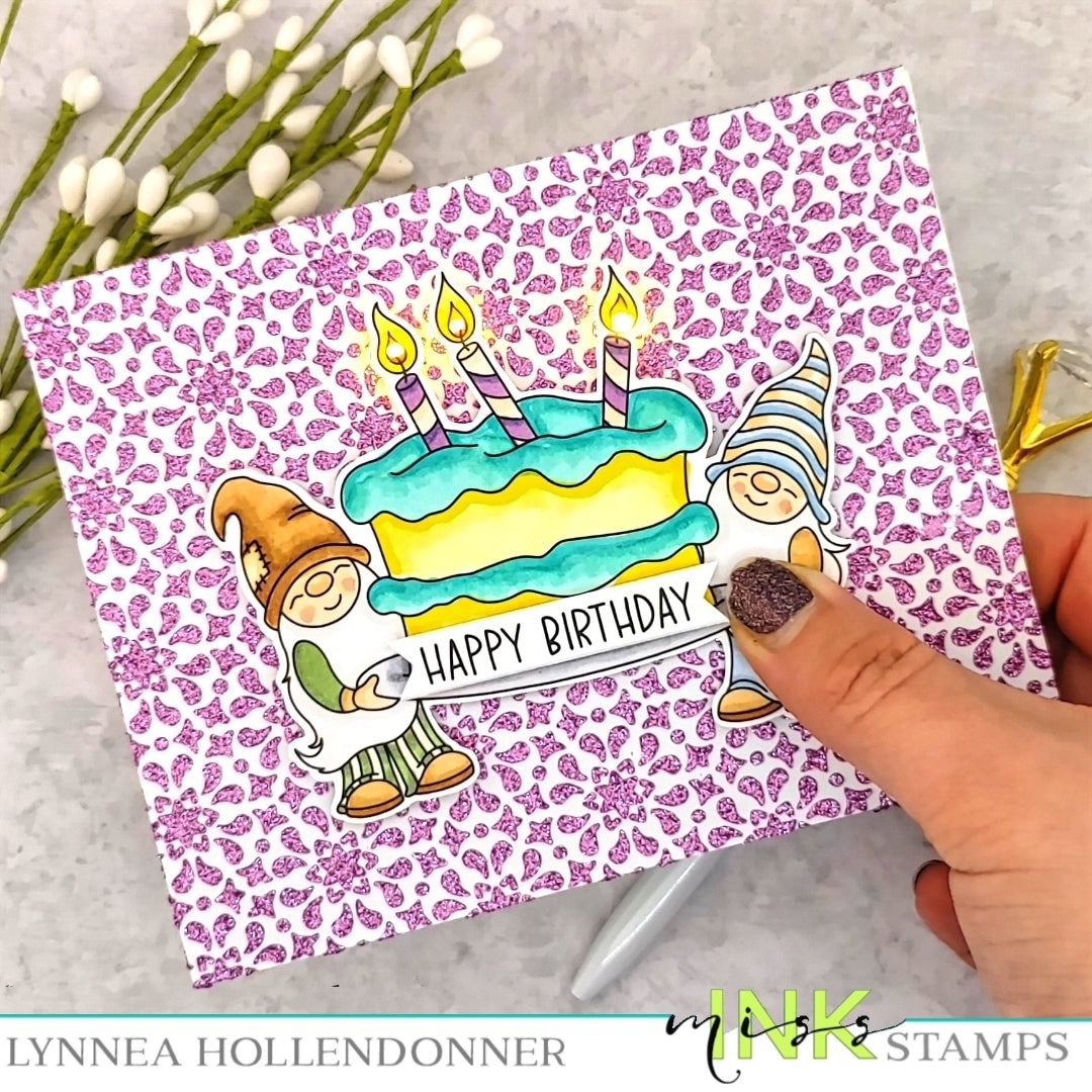 Birthday Gnomes Light Up Card