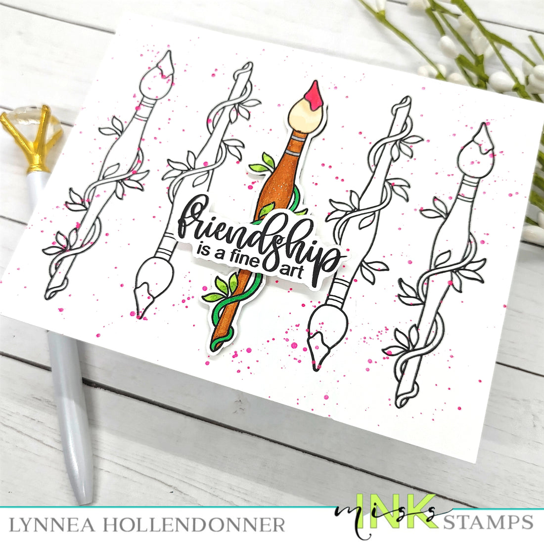 Blooming Brushes Repeat Stamping