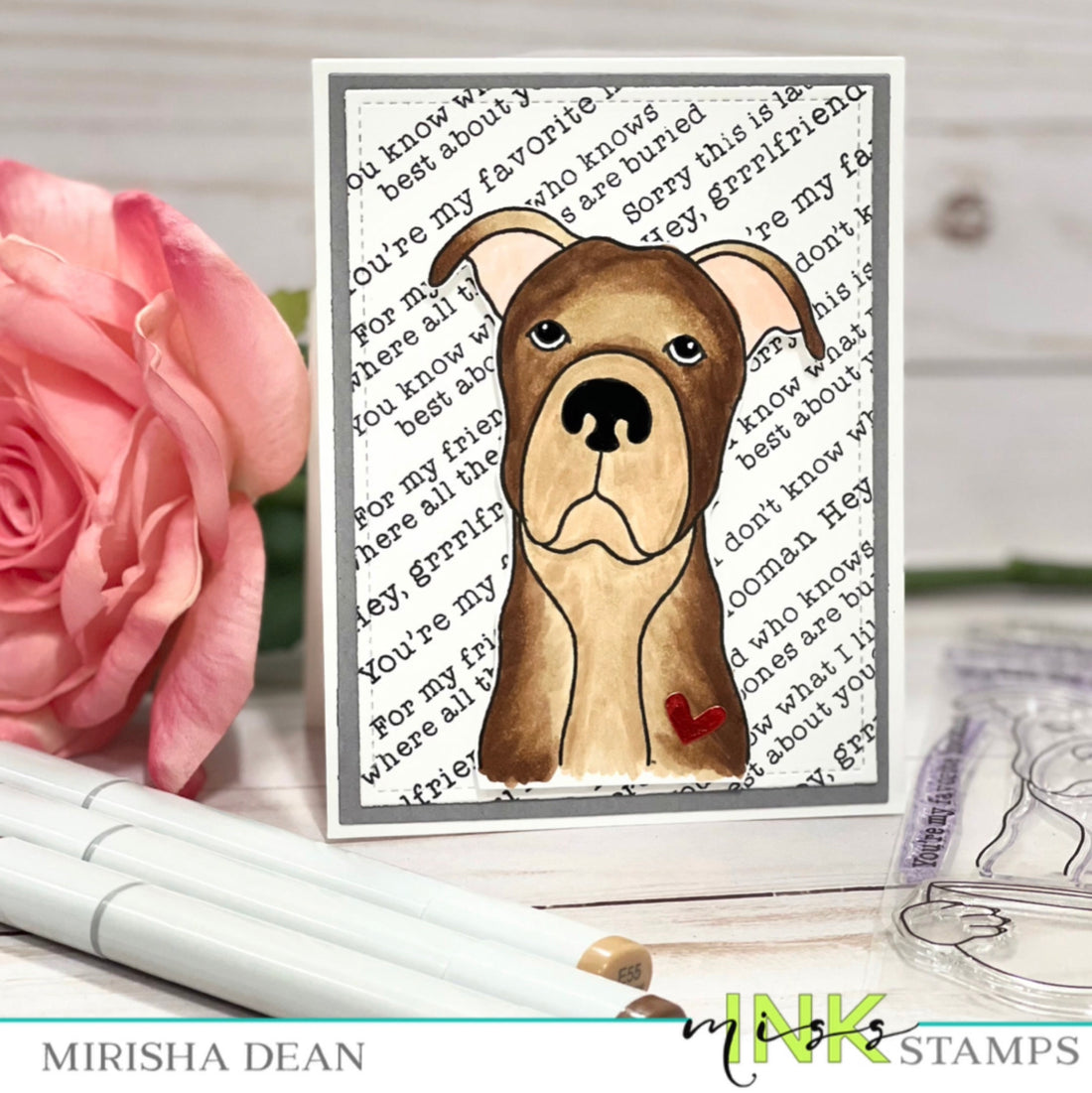 Create a Pattern Background using Slim’s Whims Stamp Set