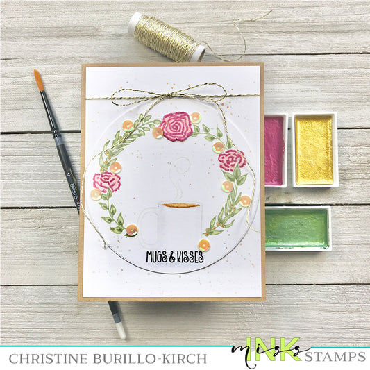 Watercolor coffee card