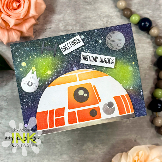 Out of This World: Easy Galaxy Card Featuring Miss Ink Stamps