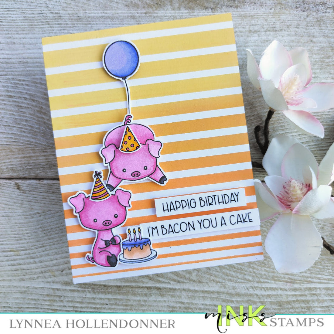 Punny Farm Pigs Birthday Card