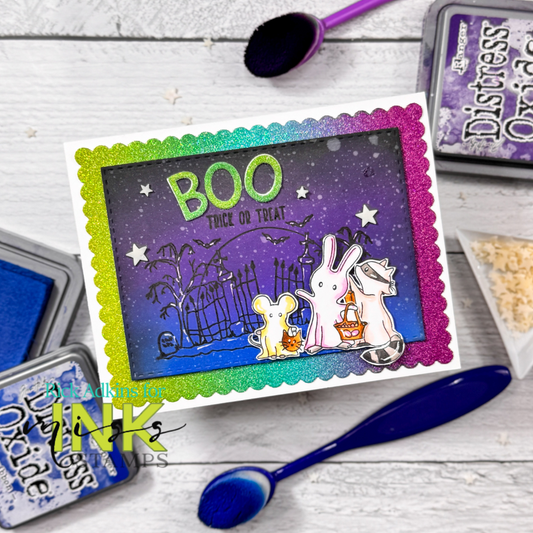 Spooky Night Sky Halloween Card with the Boo Crew