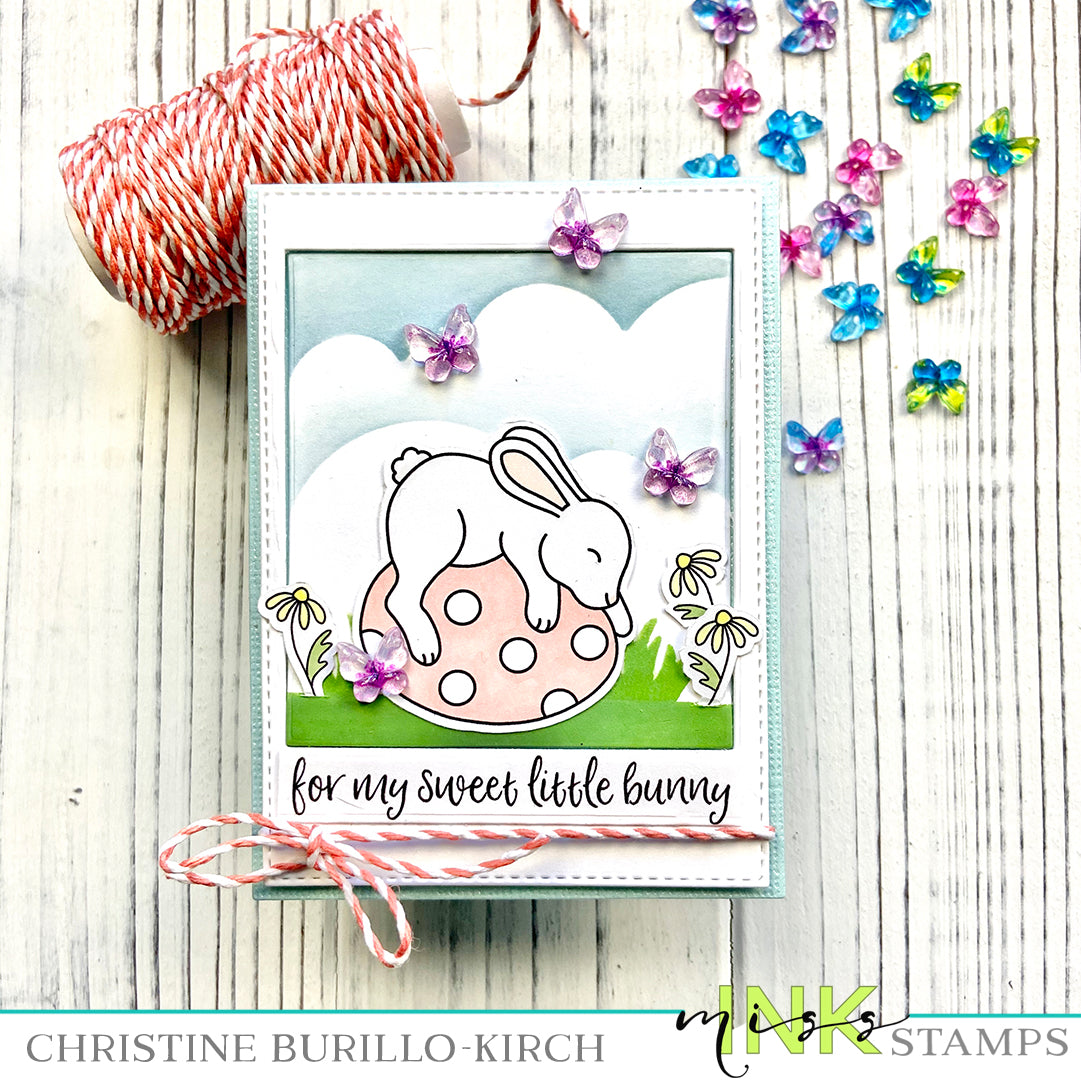 Framed Springtime Bunny Card