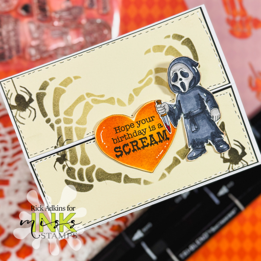 Miss Ink Stamps Halloween Birthday Easel Card Tutorial