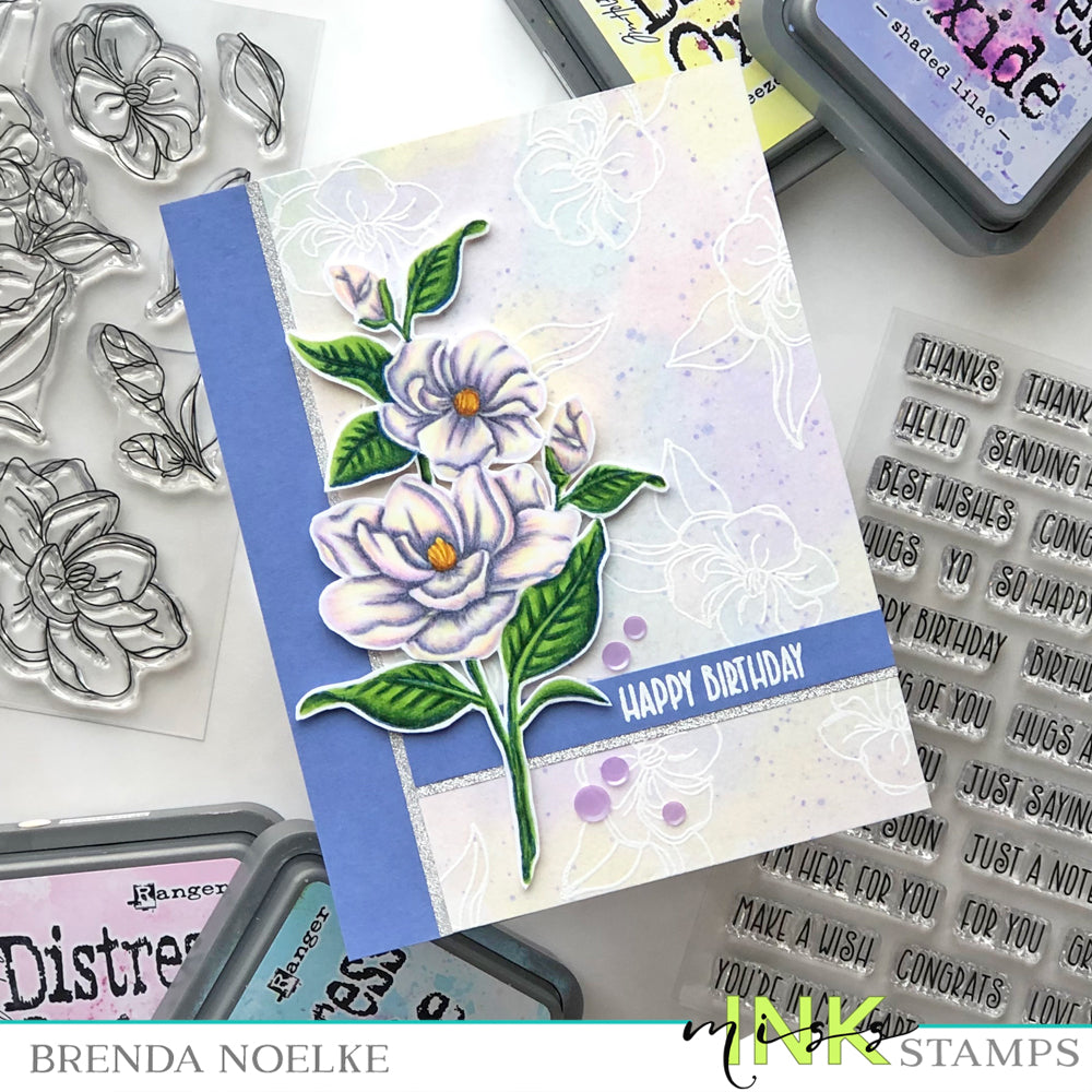 Happy Birthday Gardenia Card