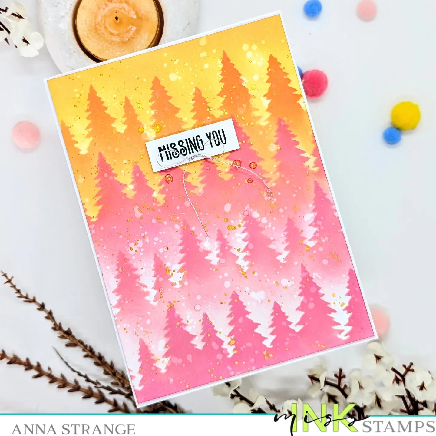 Simple Miss Simple Miss you card – Miss Ink Stamps
