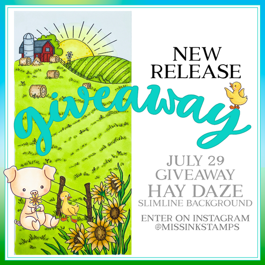 New Release Giveaway and Slimline Background Stamps!