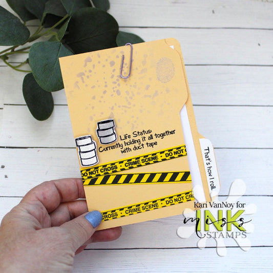 Duct Tape File Folder card