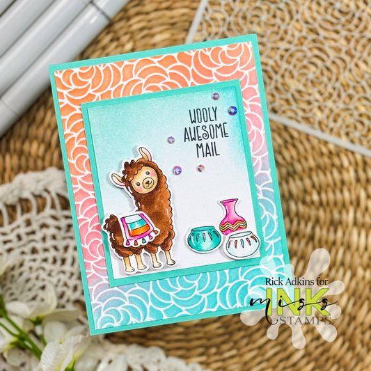 Beginner Friendly Handmade Card Idea Using Stencils and Stamps