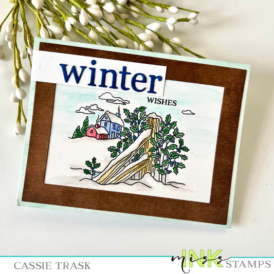 Using Holiday Stamps for Winter Cards