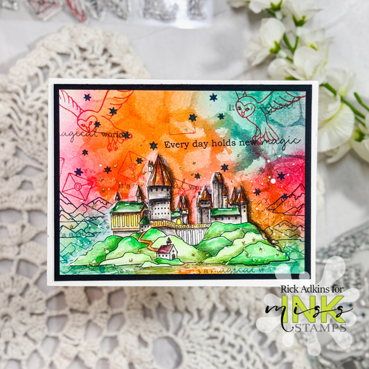 Easy Cardmaking Techniques for Layered Mixed Media Backgrounds