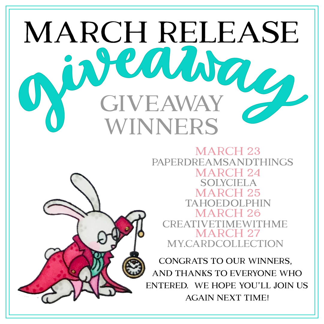 March Giveaway Winners