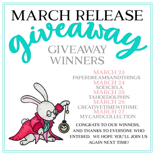 March Giveaway Winners