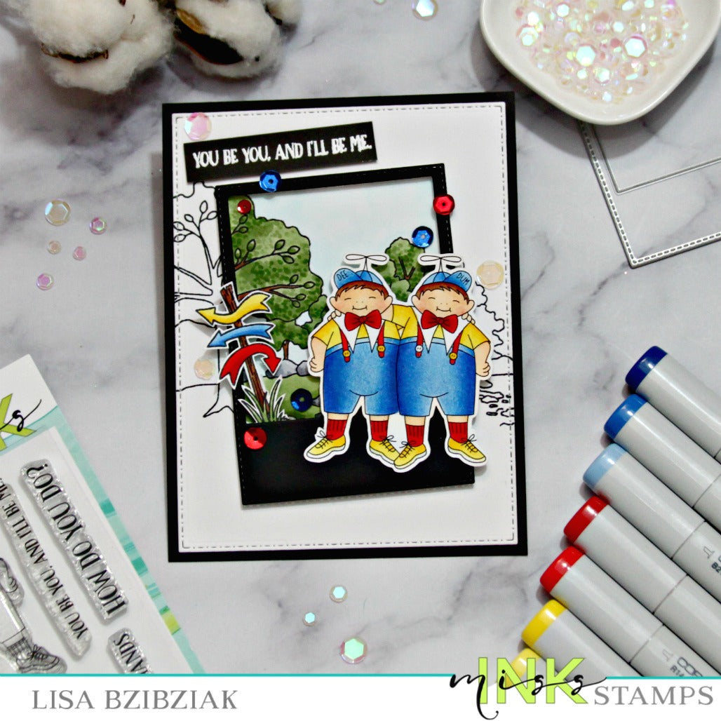 Miss Ink New Release Sneaks - Dee & Dum β Miss Ink Stamps