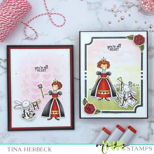 Queen of Hearts Card Duo