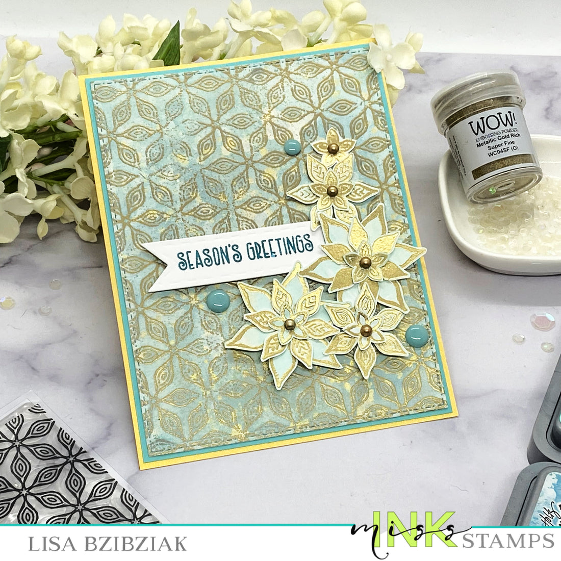 Mixing It Up - Distressed Embossed Background