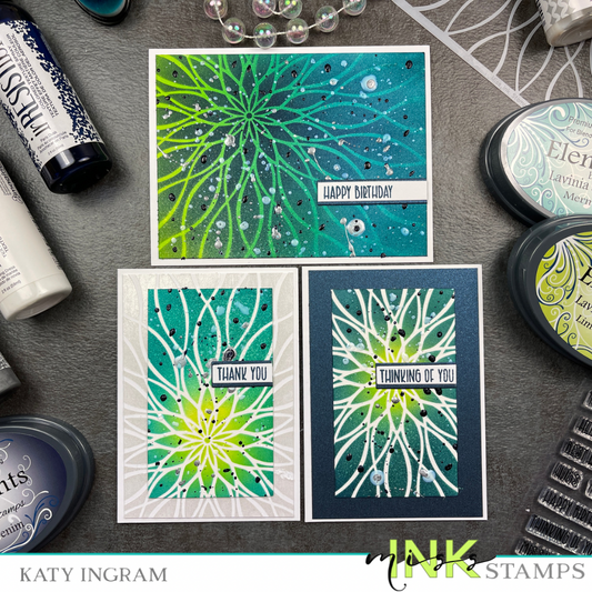 Mixed Media Stenciling For All Occasion Cards