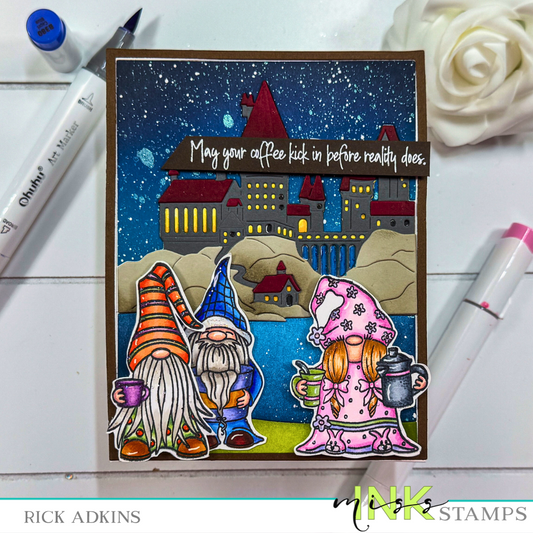 Create Your Own ENCHANTING Castle Morning Scene Card!